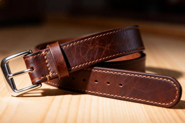 杭州皮带定制 植鞣革腰带